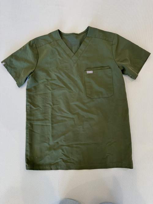 FIGS Male Scrubs Top - Fern, Small